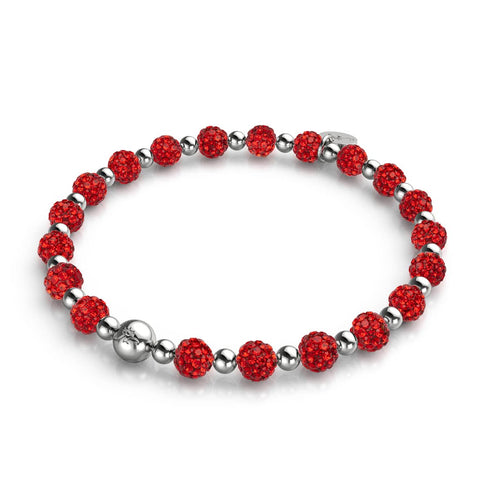 Bracelet Kikiballa en cristal | Cerise scintillante